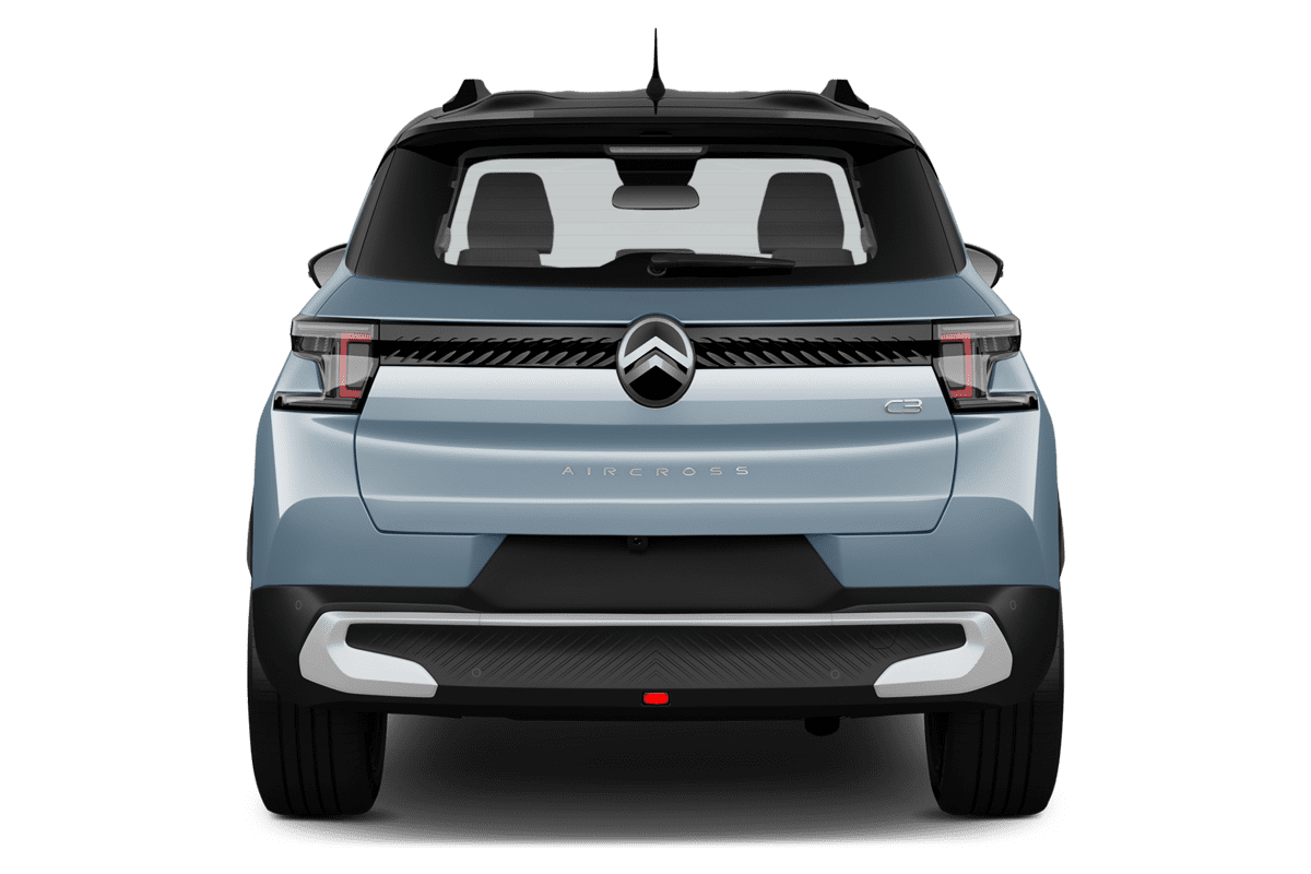 Heckansicht eines Citroen C3 Aircross
