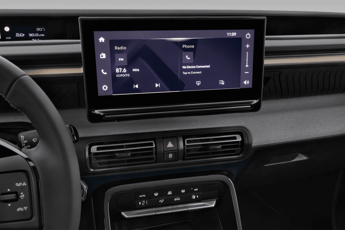Mittelkonsole eines Citroen C3 Aircross