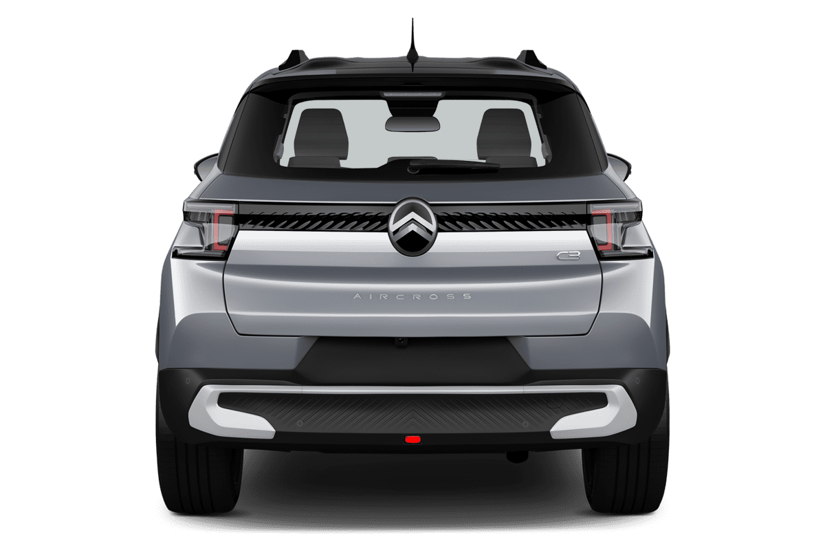 Heckansicht eines Citroen C3 Aircross