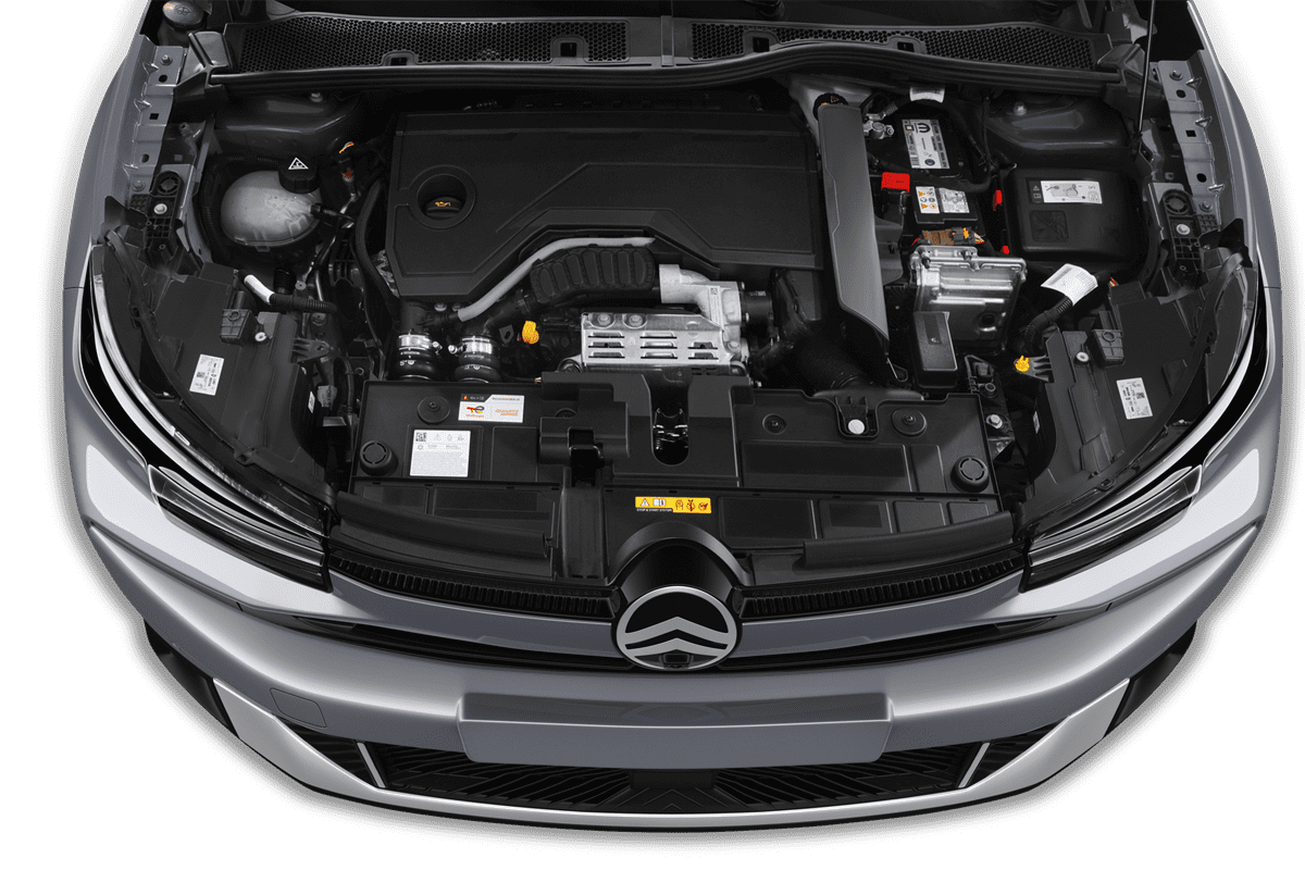 Motorraum eines Citroen C4