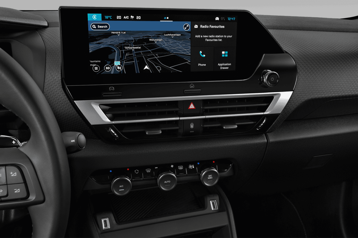 Mittelkonsole eines Citroen C4