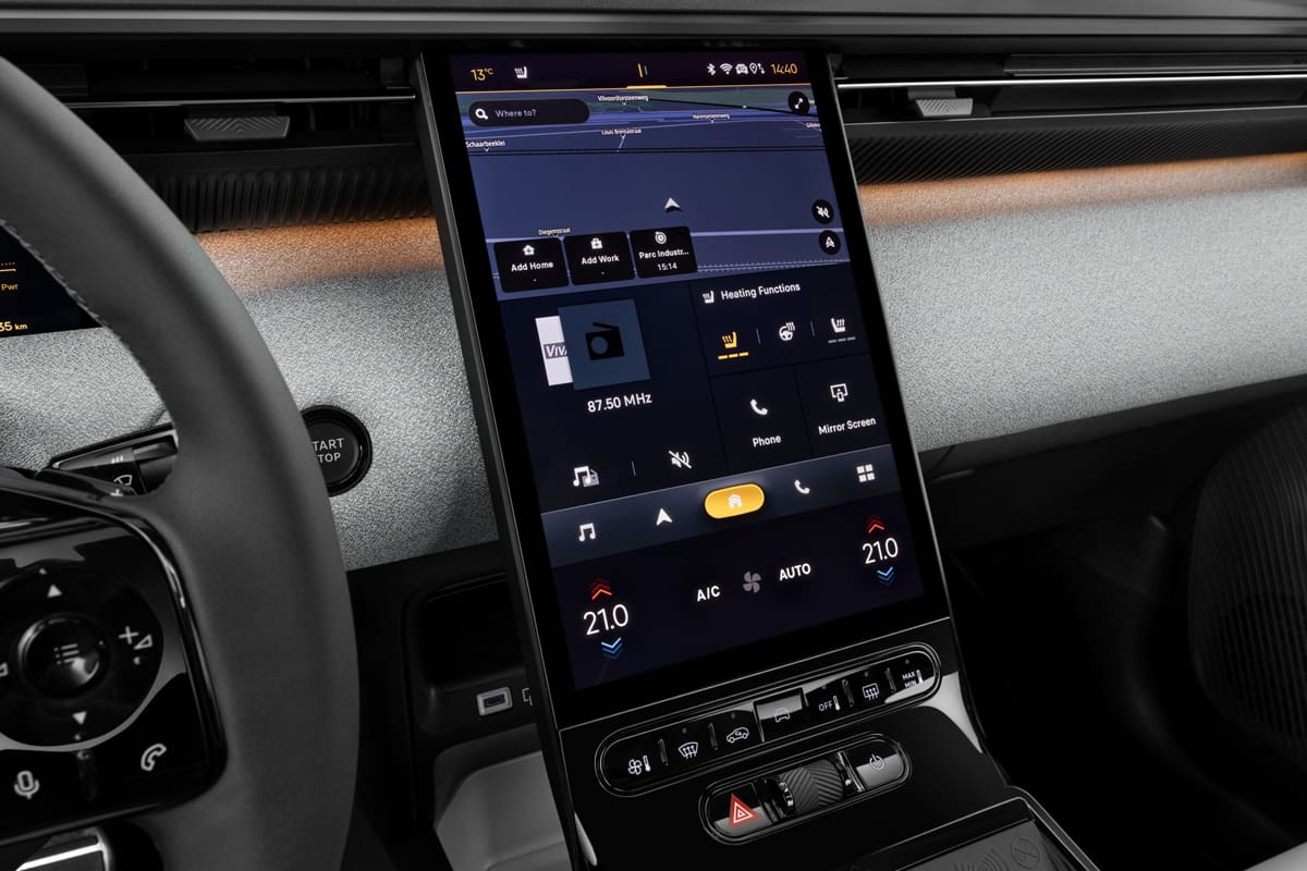 Mittelkonsole eines Citroen C5 Aircross (neues Modell)