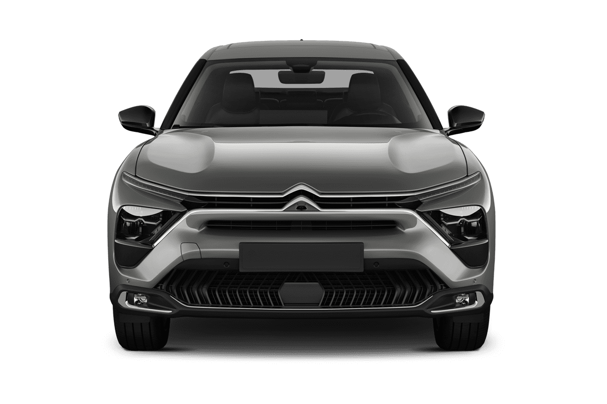 Frontansicht eines Citroen C5 X Plug-in-Hybrid, freigestellt