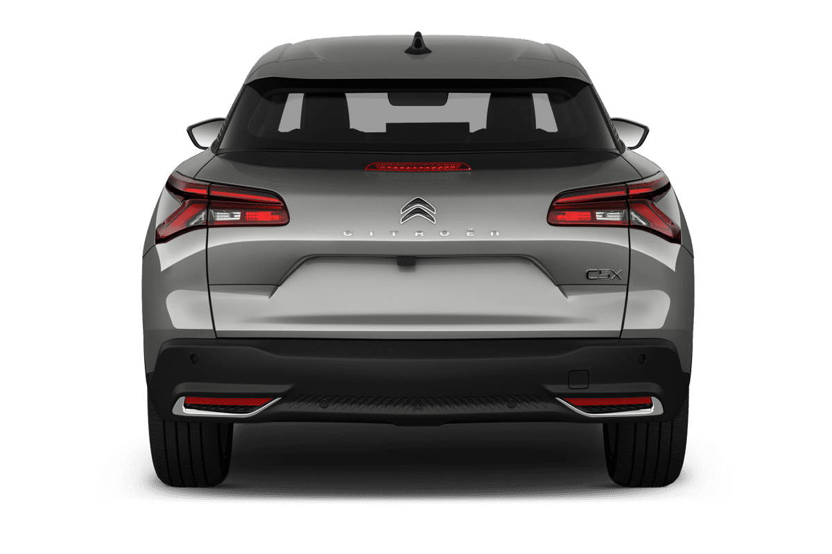 Heckansicht eines Citroen C5 X Plug-in-Hybrid