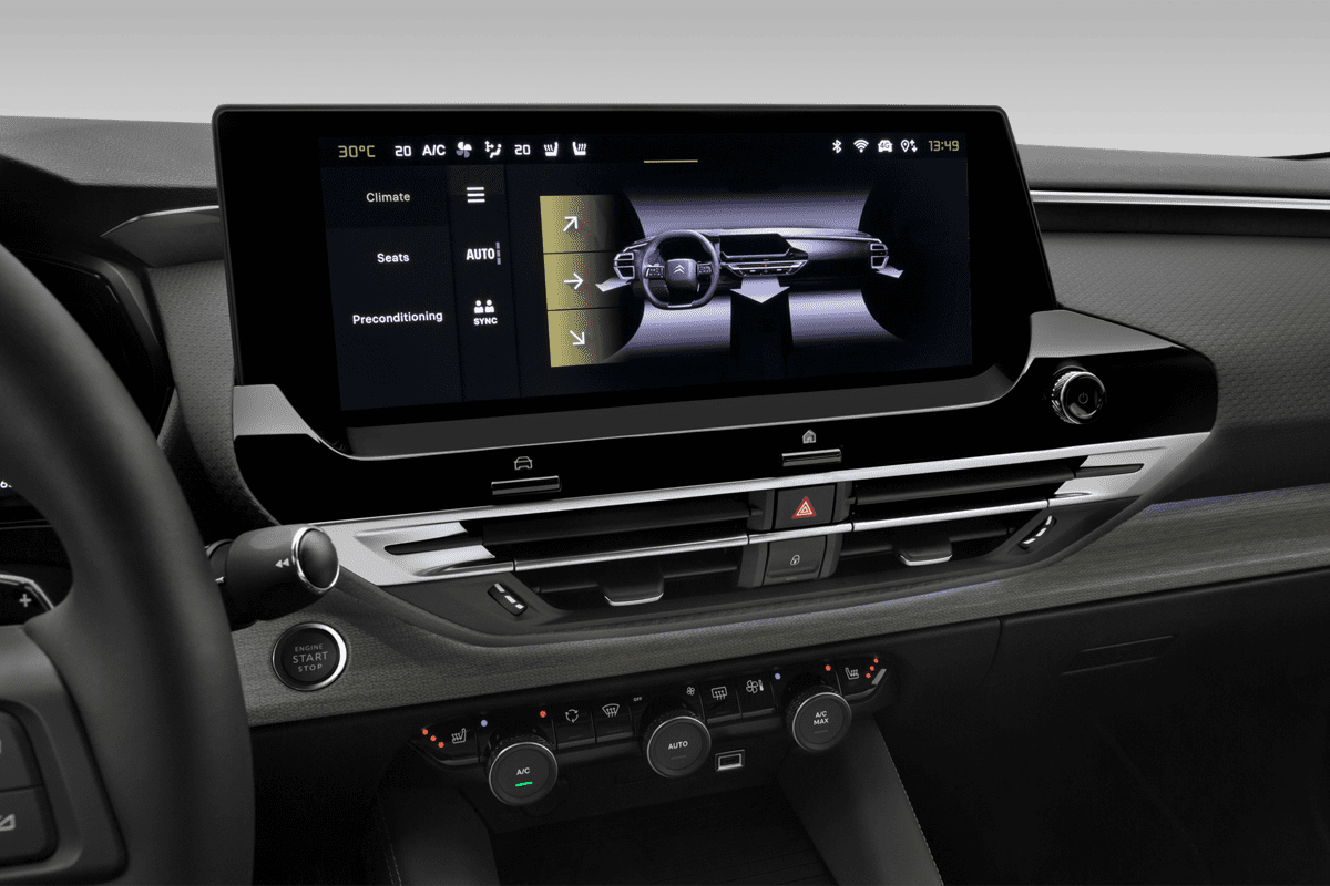 Klimasteuerung eines Citroen C5 X Plug-in-Hybrid