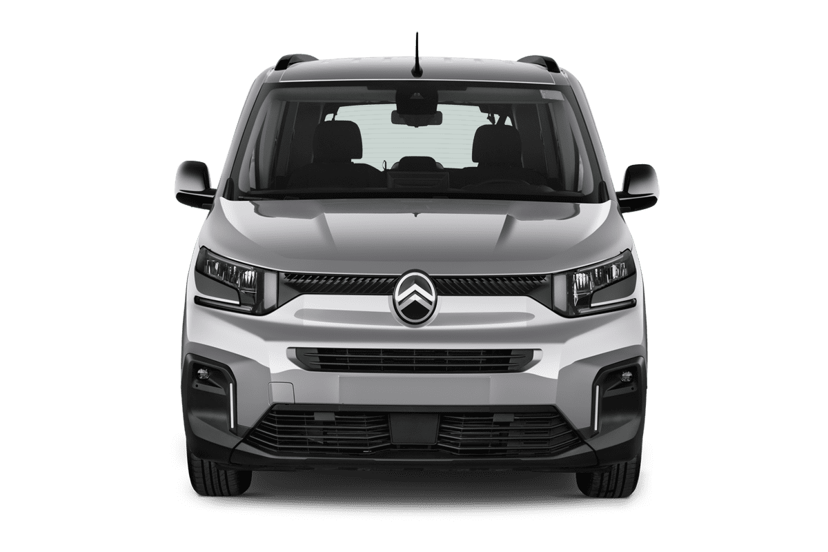 Frontansicht eines Citroen e-Berlingo, freigestellt