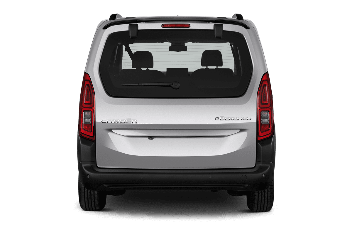 Heckansicht eines Citroen e-Berlingo