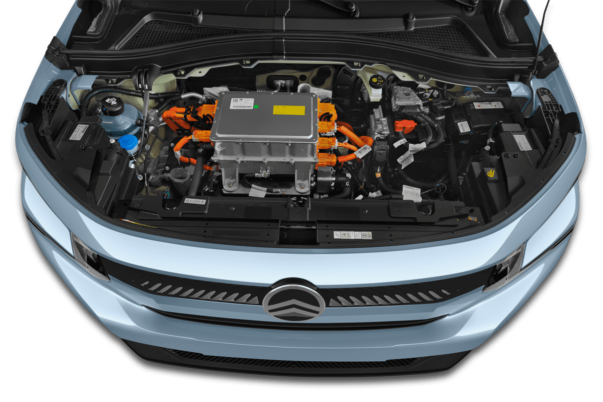 Motorraum eines Citroen e-C3 Van (neues Modell)