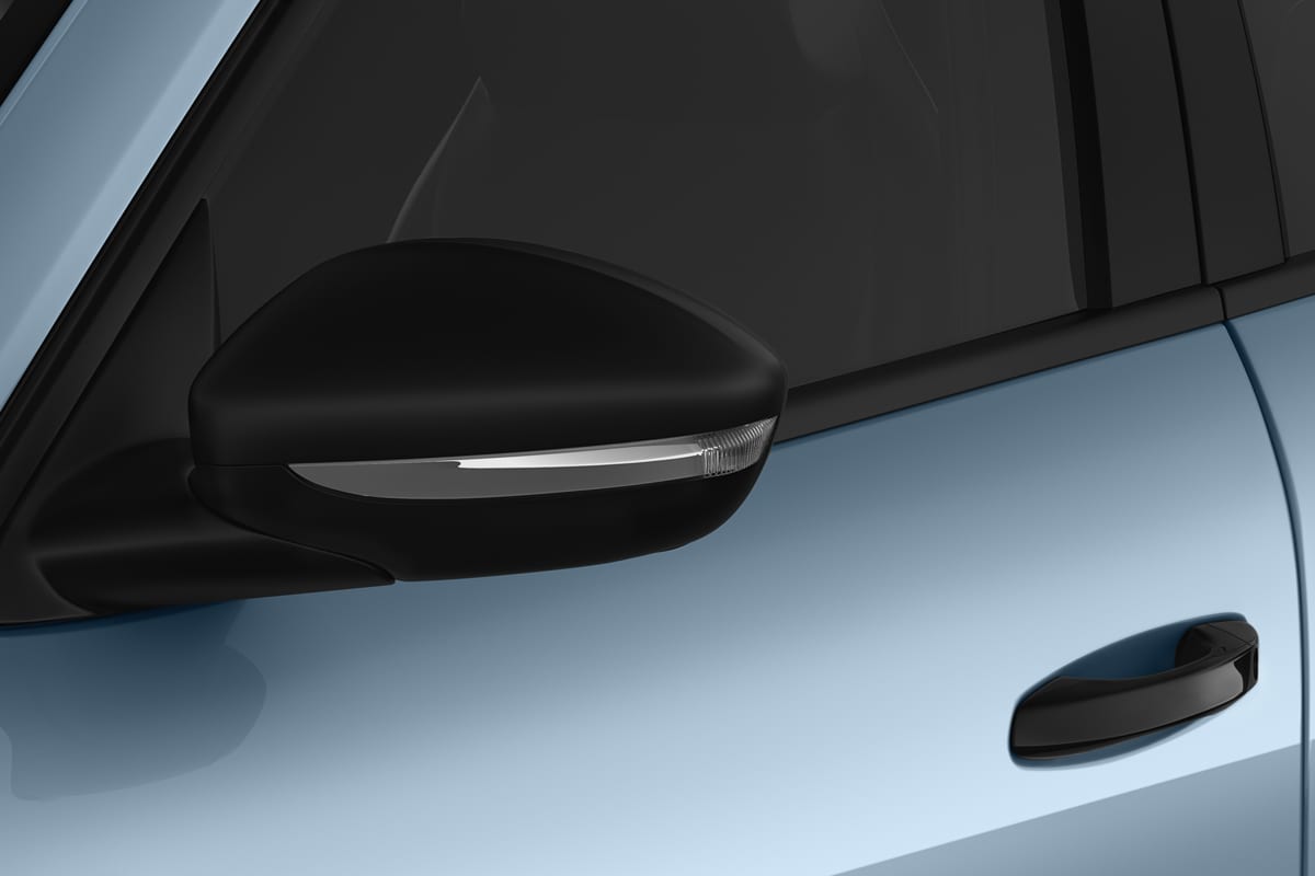 Rückspiegel eines Citroen e-C3 Van (neues Modell)