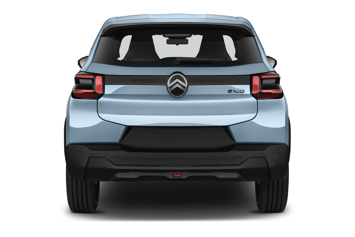 Heckansicht eines Citroen e-C3 Van (neues Modell)