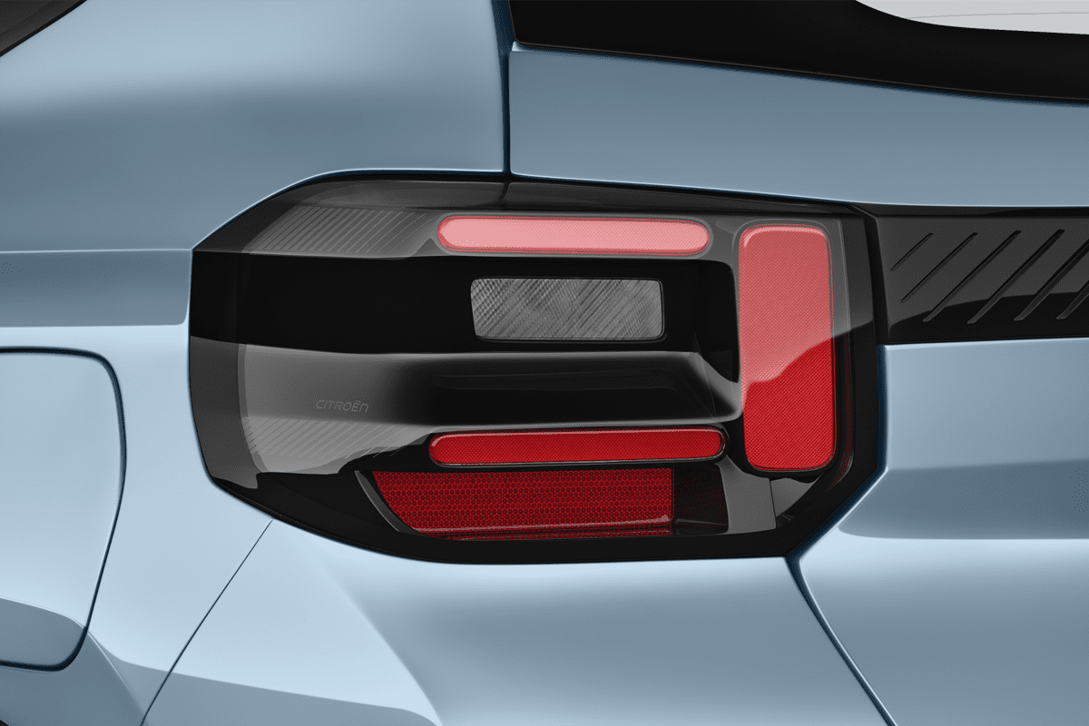 Heckleuchten eines Citroen e-C3 Van (neues Modell)