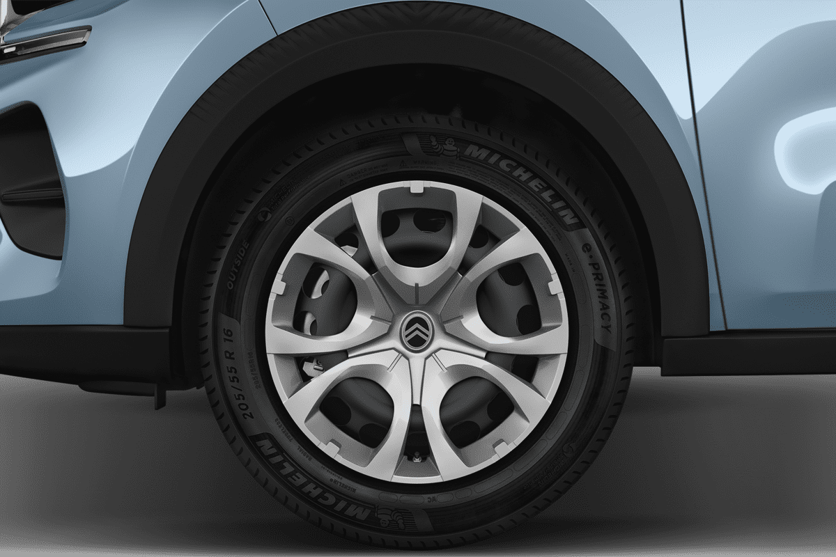 Radkappe oder Felge eines Citroen e-C3 Van (neues Modell)