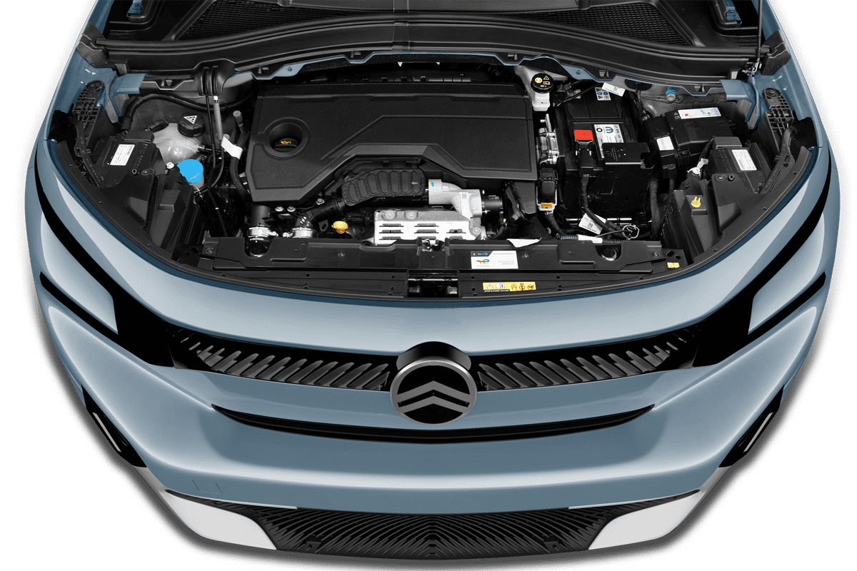 Motorraum eines Citroen e-C3 Aircross 