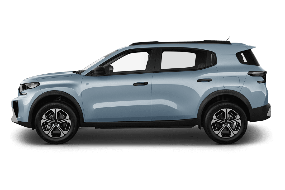 Seitenansicht eines Citroen e-C3 Aircross 