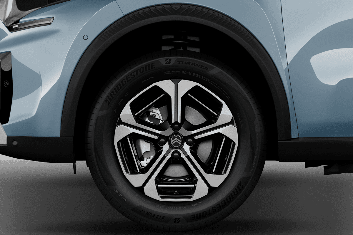 Radkappe oder Felge eines Citroen e-C3 Aircross 