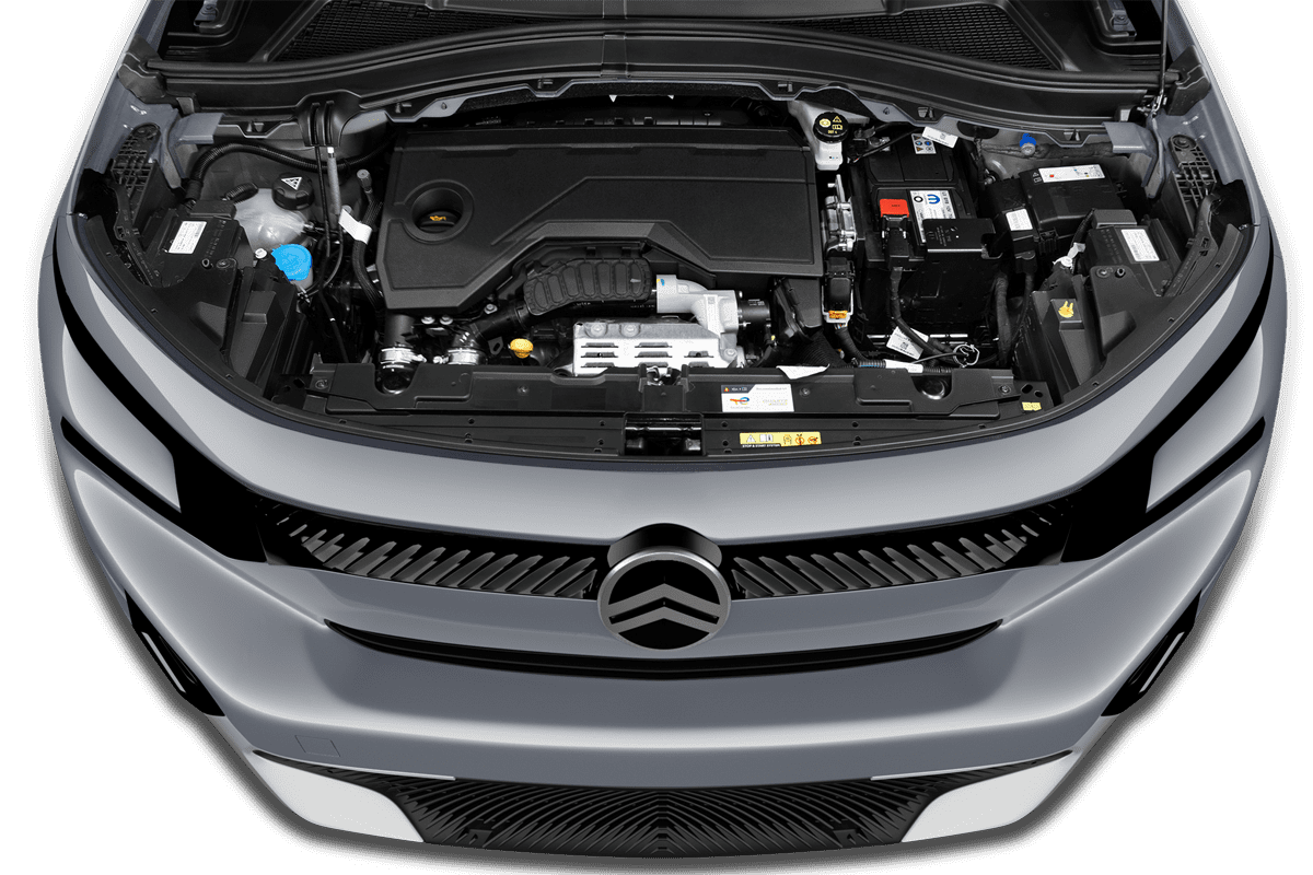 Motorraum eines Citroen e-C3 Aircross 
