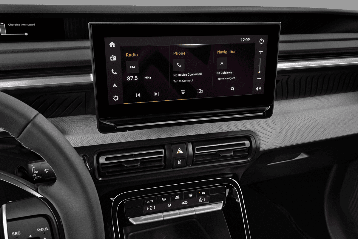 Mittelkonsole eines Citroen e-C3 Aircross 