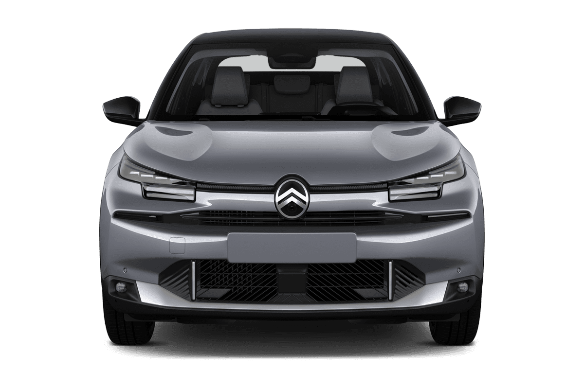 Frontansicht eines Citroen e-C4, freigestellt