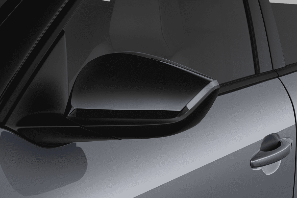 Rückspiegel eines Citroen e-C4