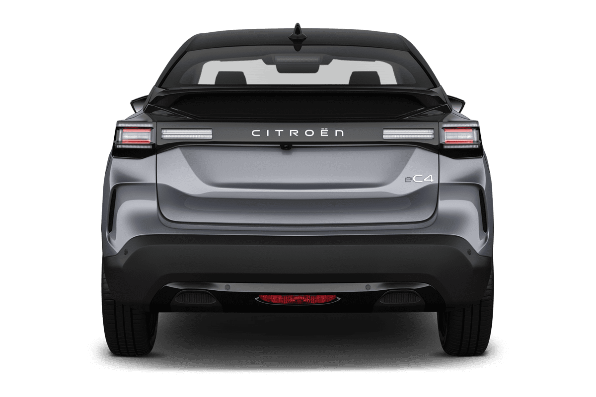 Heckansicht eines Citroen e-C4