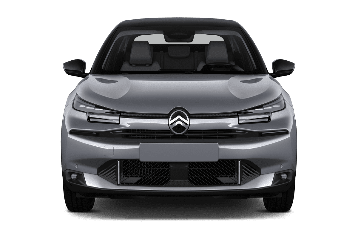 Frontansicht eines Citroen e-C4, freigestellt