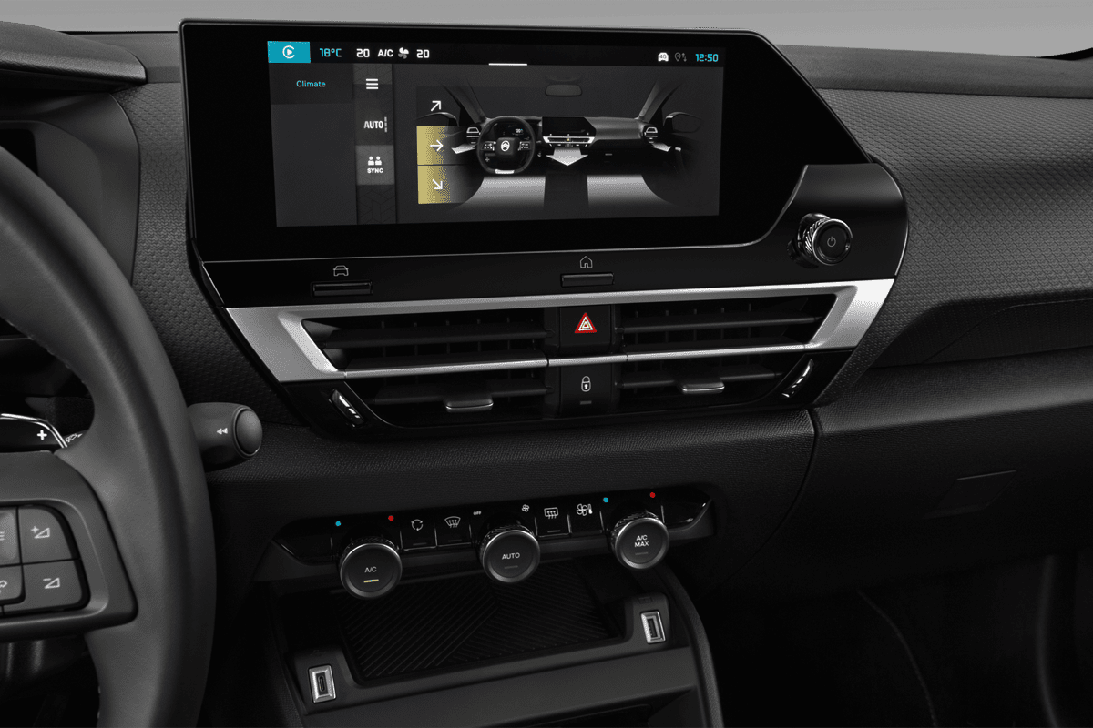 Klimasteuerung eines Citroen e-C4 X