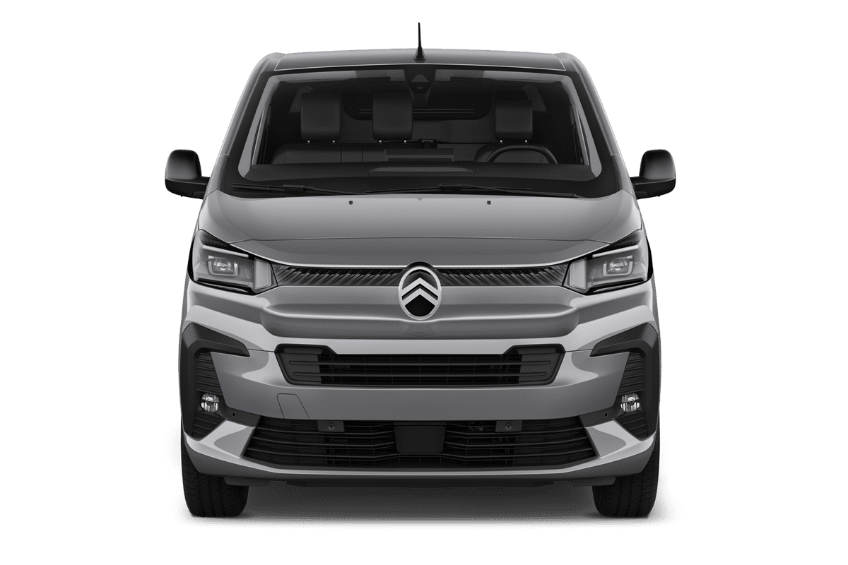 Frontansicht eines Citroen e-Jumpy Kastenwagen , freigestellt