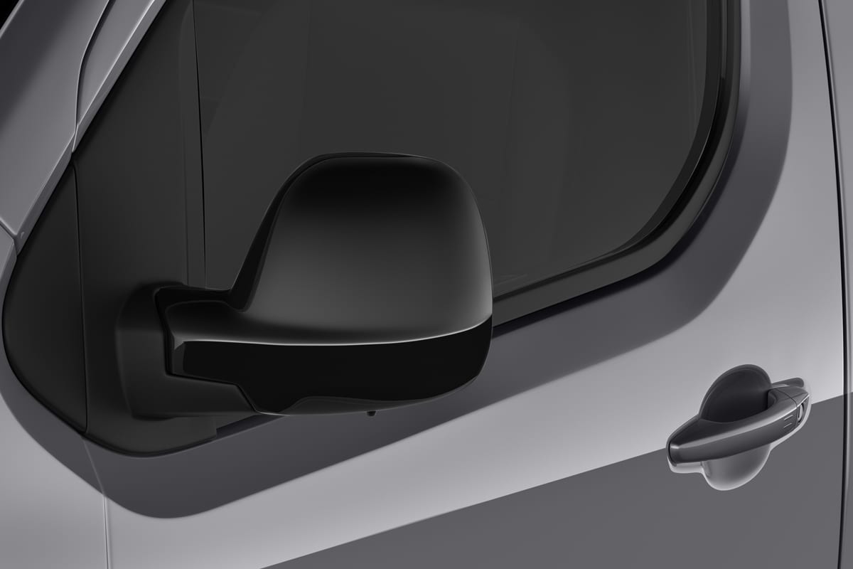 Rückspiegel eines Citroen e-Jumpy Kastenwagen 