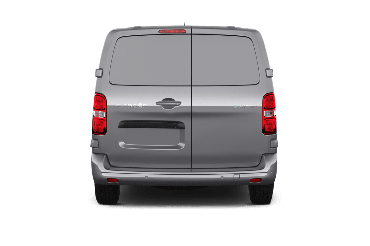 Heckansicht eines Citroen e-Jumpy Kastenwagen 