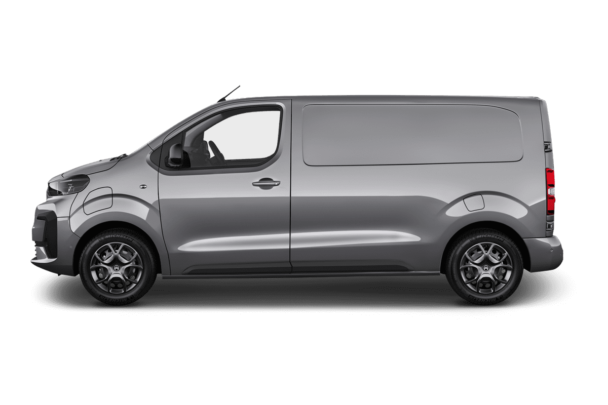 Seitenansicht eines Citroen e-Jumpy Kastenwagen 