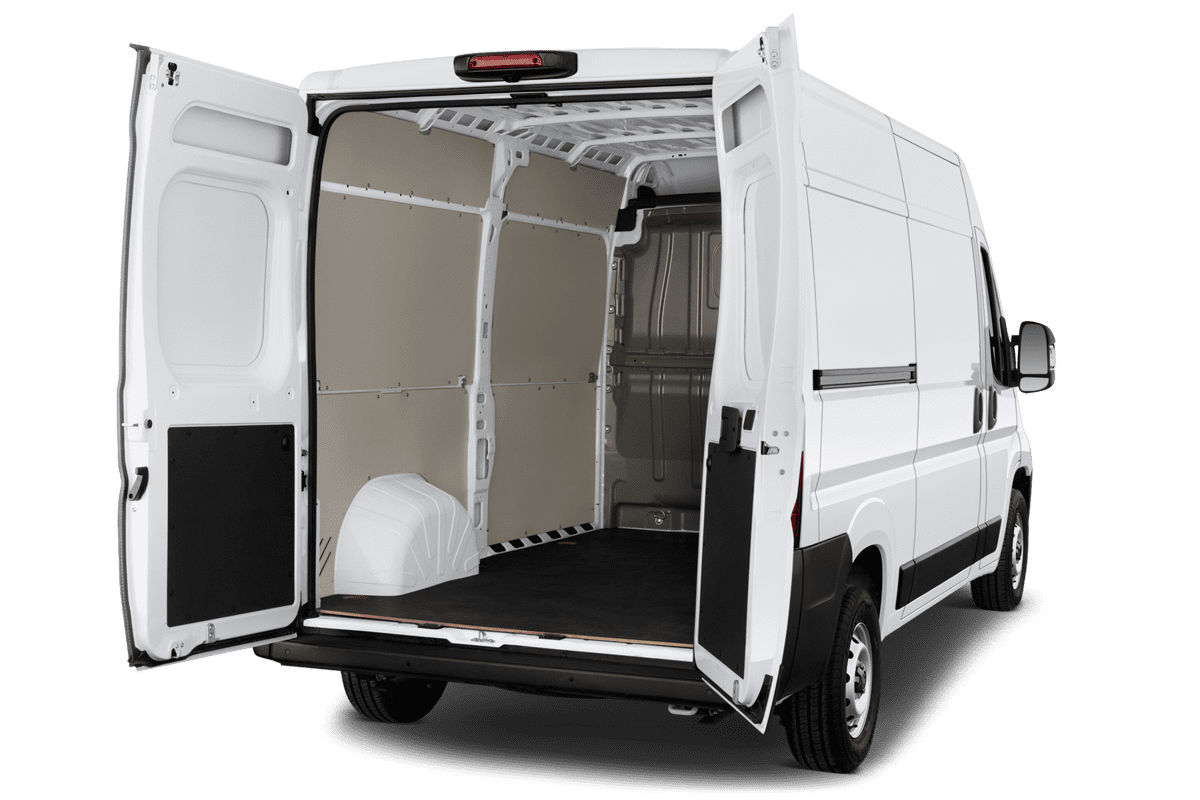 Kofferraum eines Citroen Jumper Kastenwagen