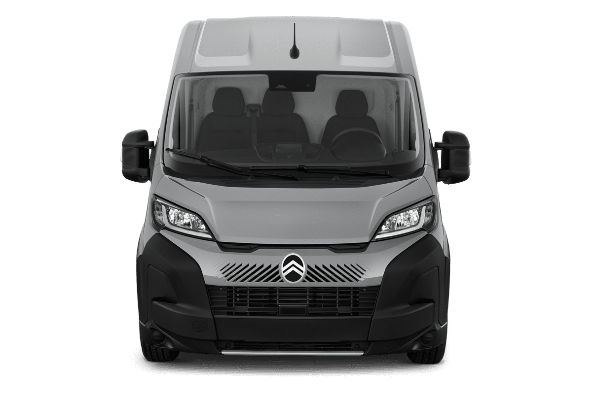 Frontansicht eines Citroen Jumper Kastenwagen, freigestellt