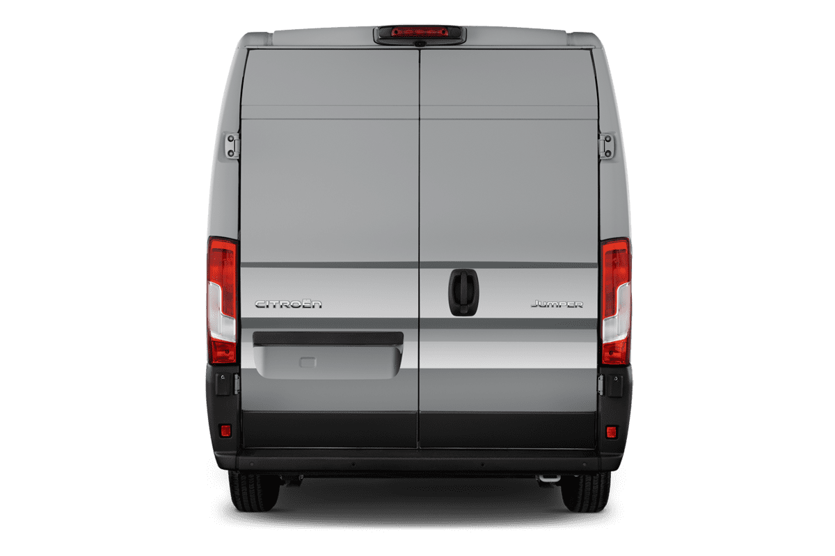 Heckansicht eines Citroen Jumper Kastenwagen