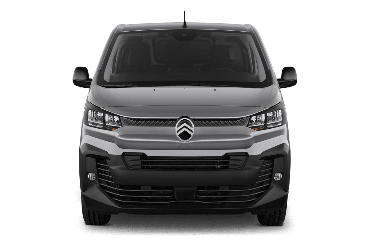 Frontansicht eines Citroen Jumpy Kastenwagen , freigestellt