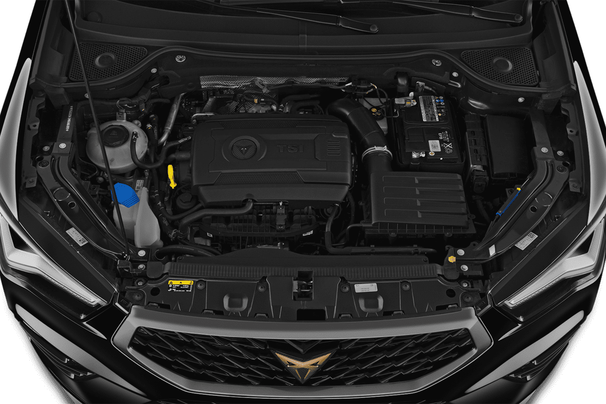 Motorraum eines Cupra Ateca VZ