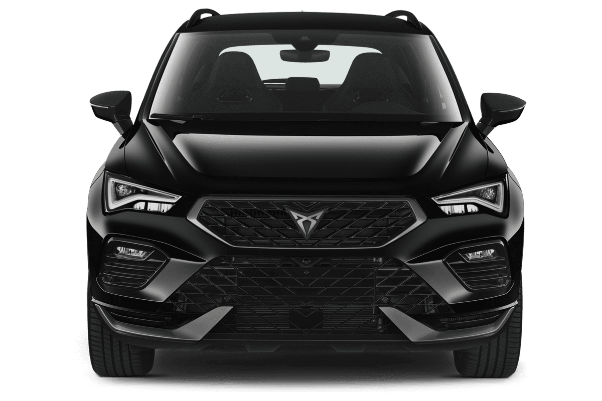 Frontansicht eines Cupra Ateca VZ, freigestellt