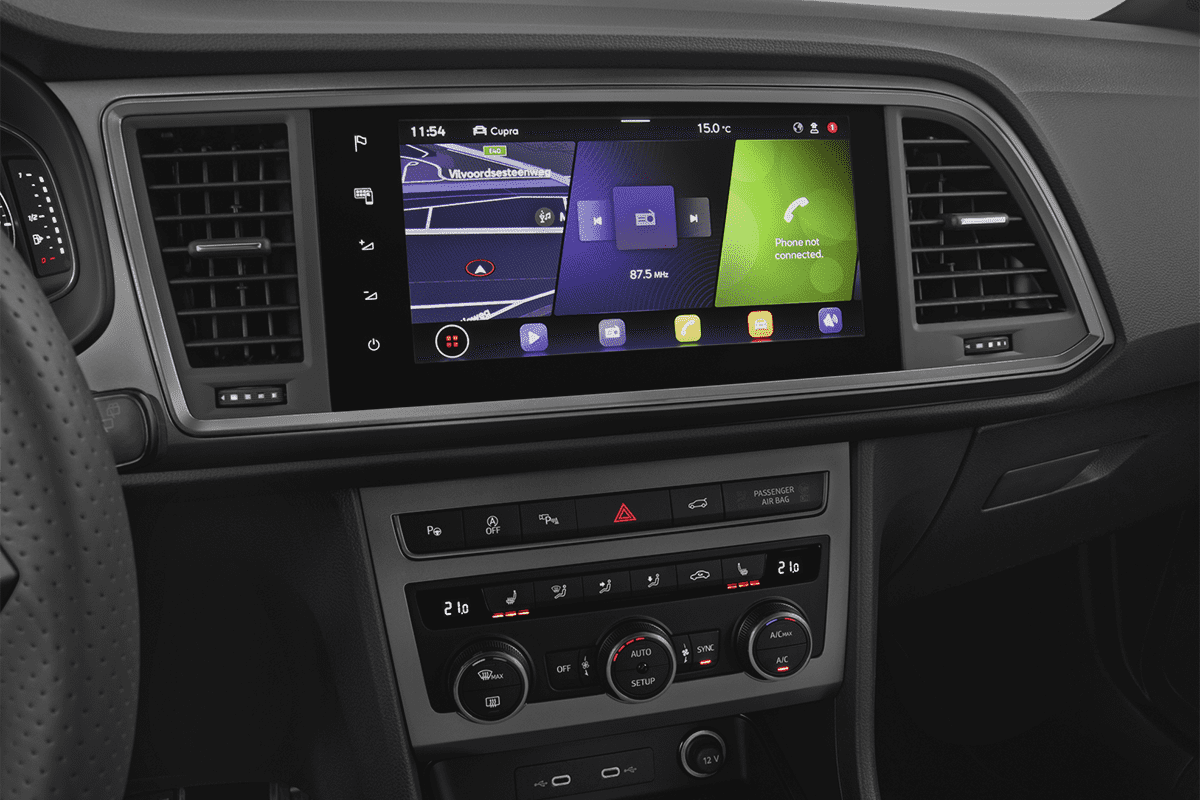 Mittelkonsole eines Cupra Ateca VZ