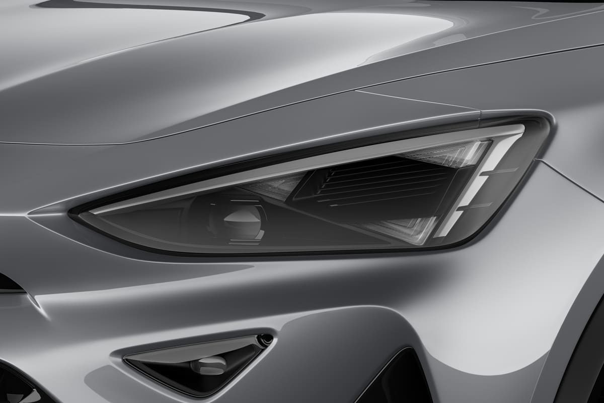 Frontscheinwerfer eines Cupra Formentor (KI-generiert)