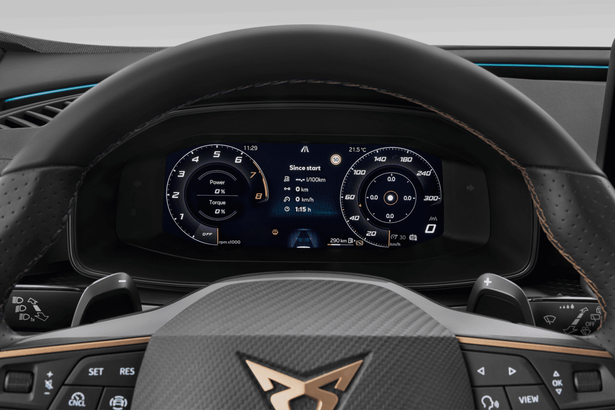 Kombiinstrument eines Cupra Formentor (KI-generiert)