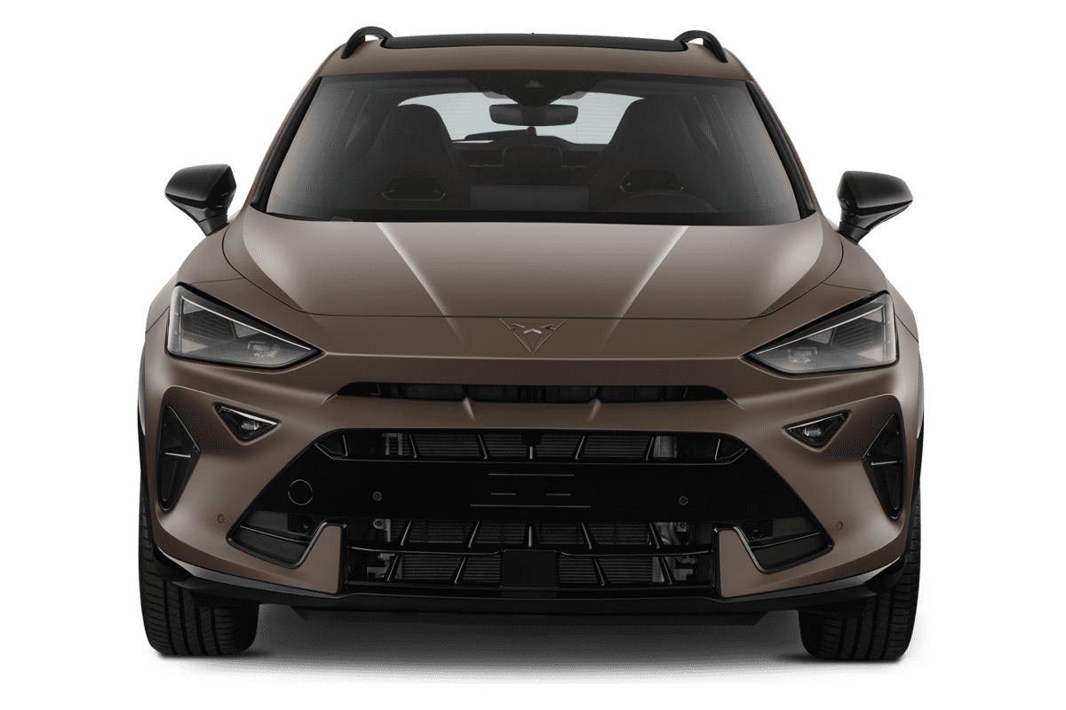 Frontansicht eines Cupra Formentor Plug-in-Hybrid, freigestellt