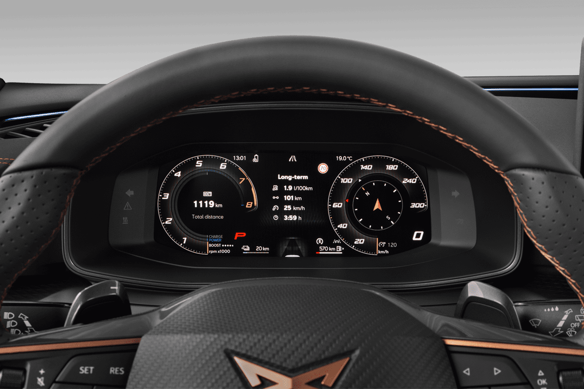 Kombiinstrument eines Cupra Formentor Plug-in-Hybrid