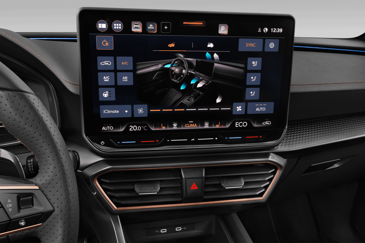 Klimasteuerung eines Cupra Formentor Plug-in-Hybrid