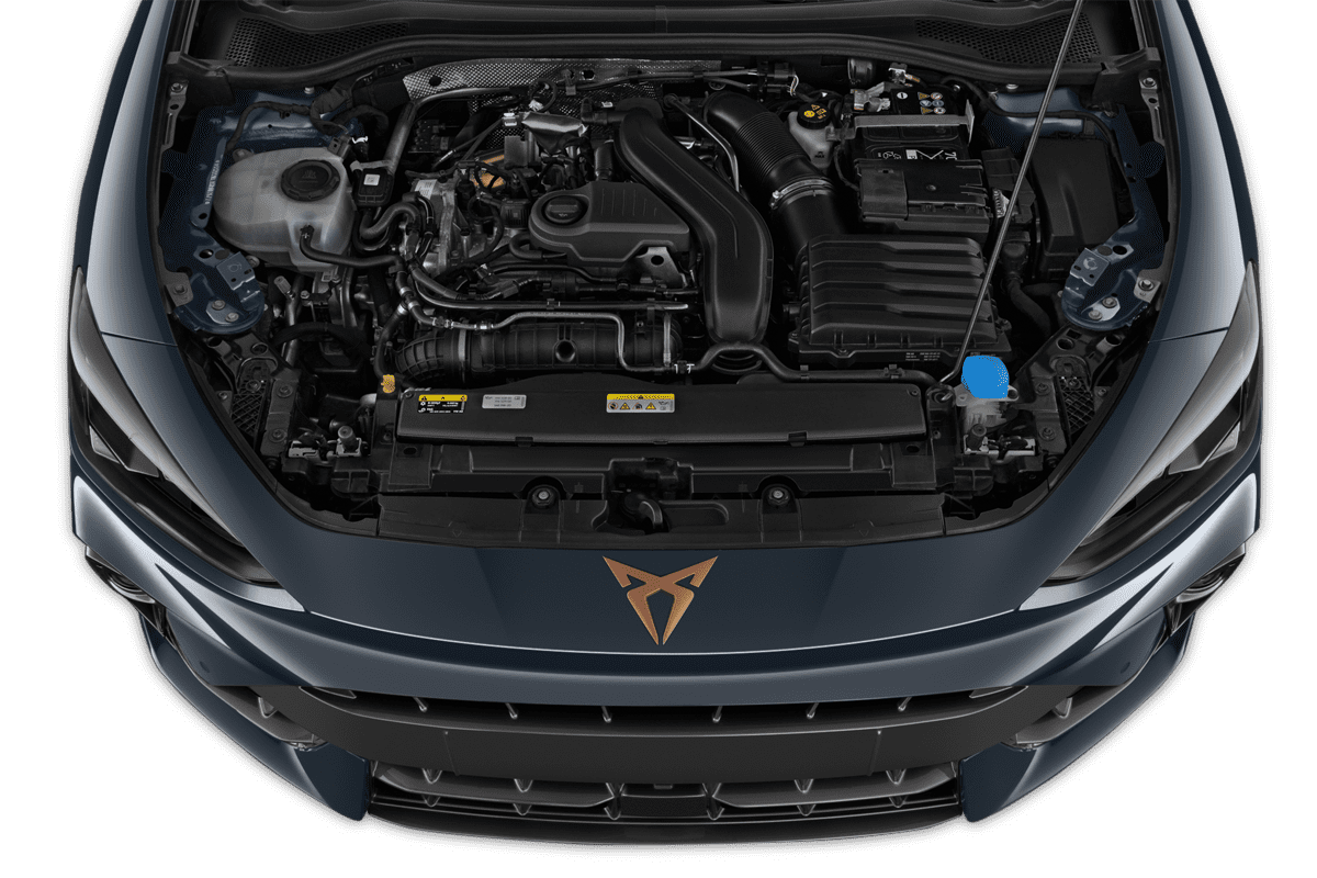 Motorraum eines Cupra Leon VZ