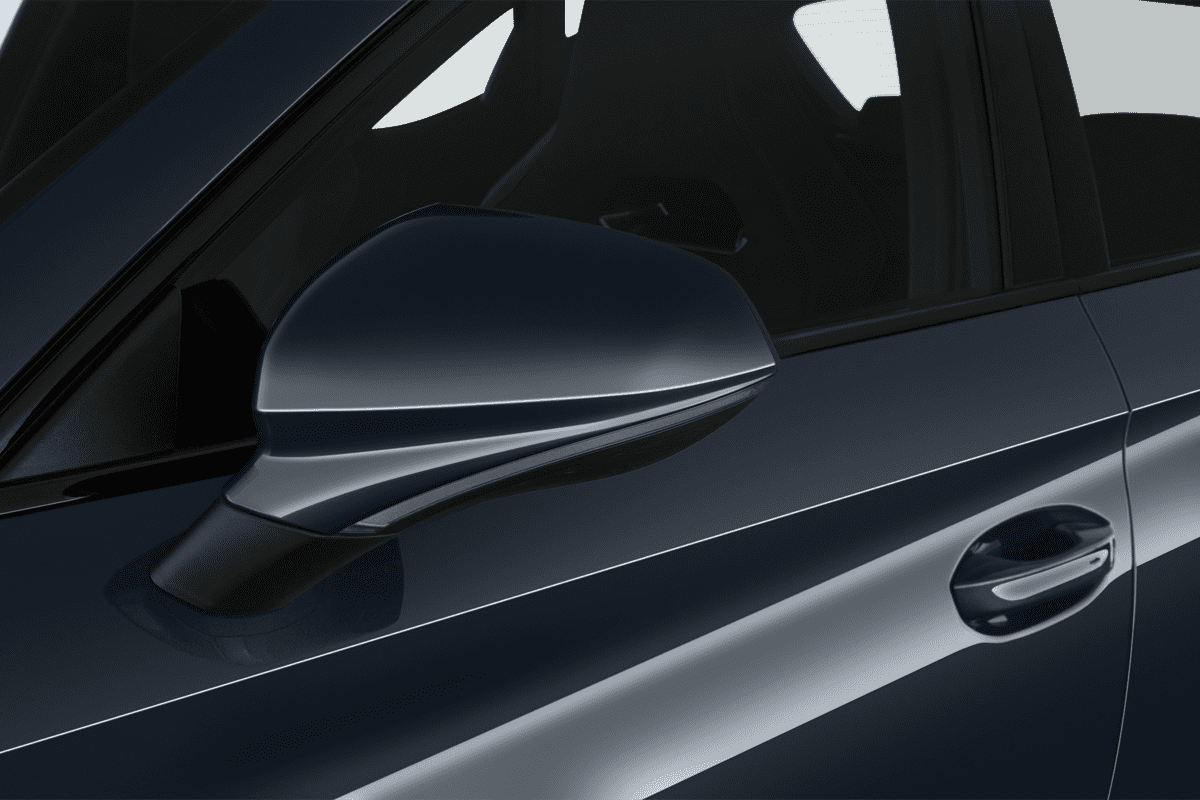 Rückspiegel eines Cupra Leon VZ