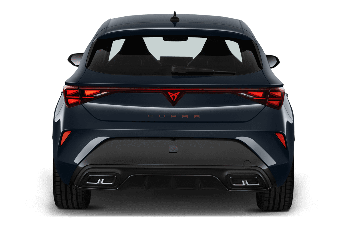 Heckansicht eines Cupra Leon VZ