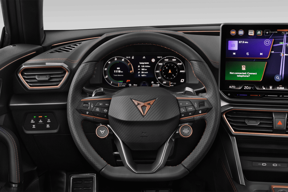 Lenkrad eines Cupra Leon VZ