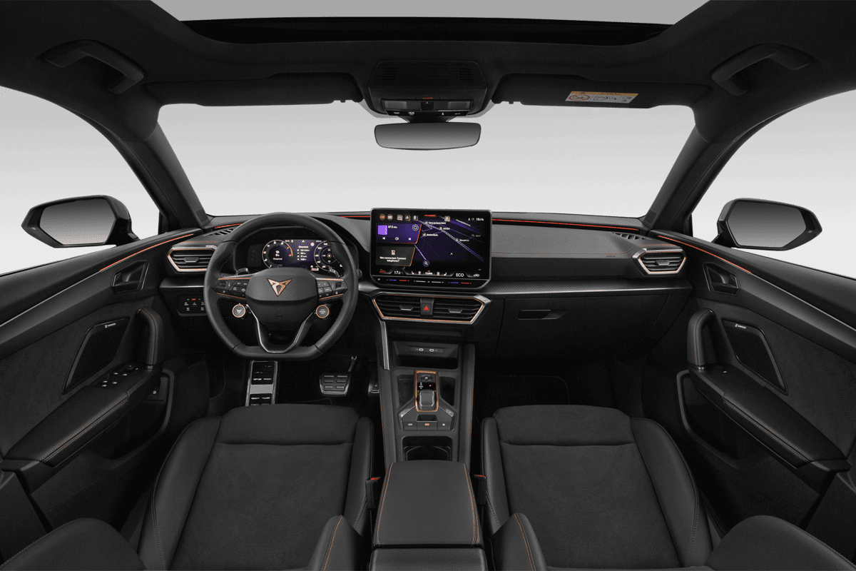 Armaturenbrett eines Cupra Leon Plug-In-Hybrid (KI-generiert)