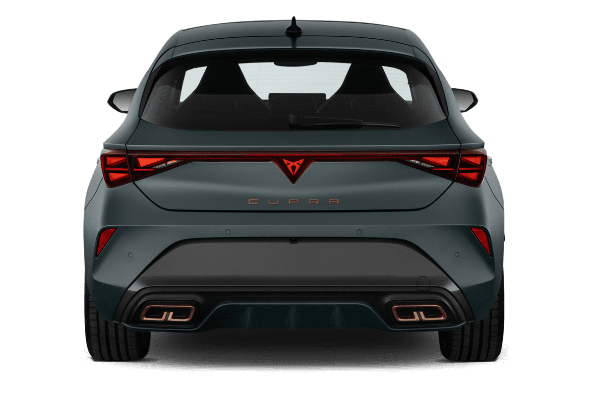 Heckansicht eines Cupra Leon Plug-In-Hybrid (KI-generiert)