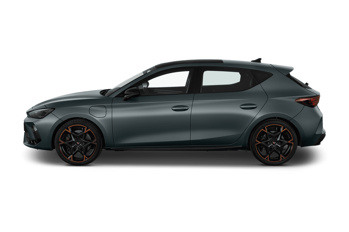 Seitenansicht eines Cupra Leon Plug-In-Hybrid