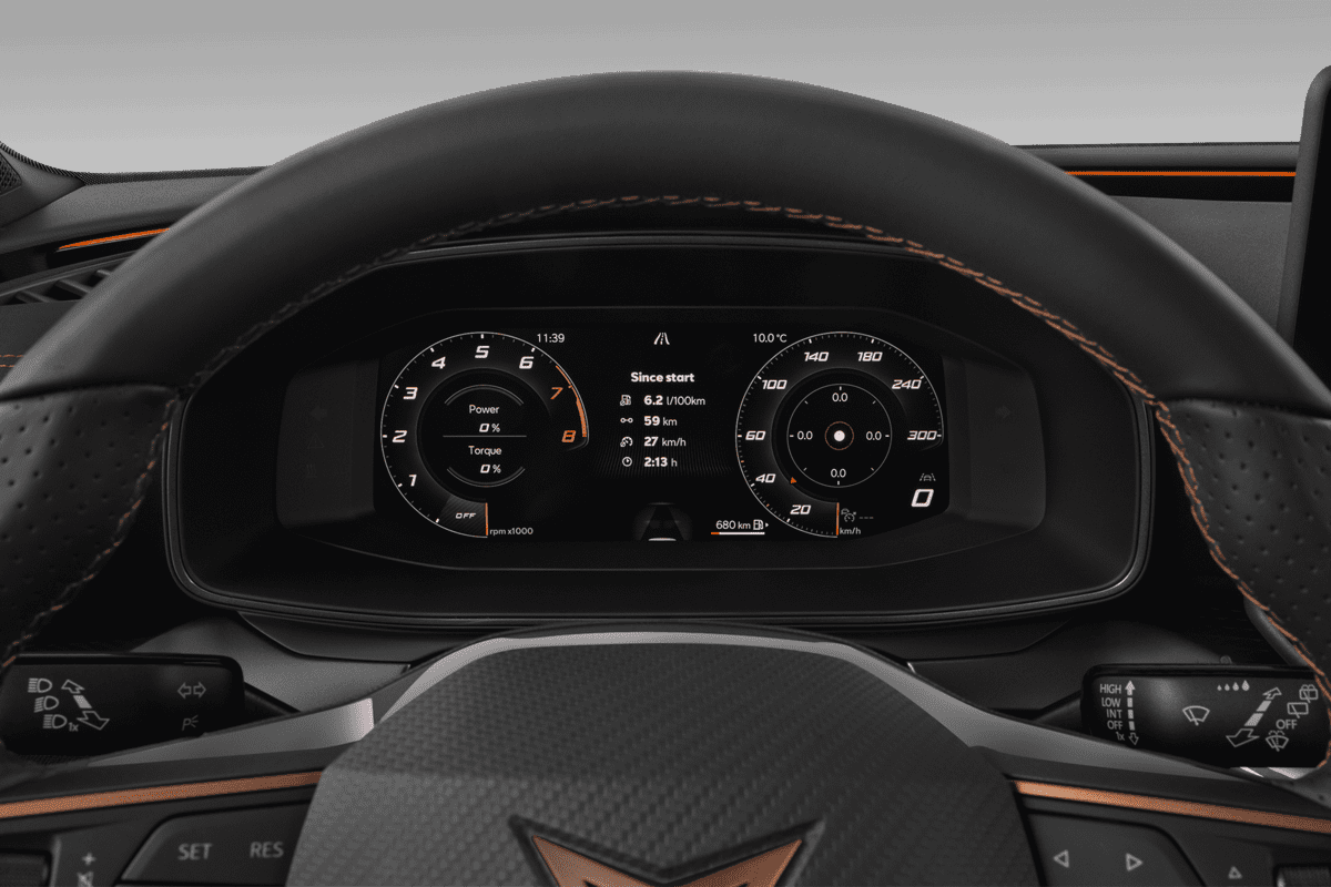 Kombiinstrument eines Cupra Leon ST